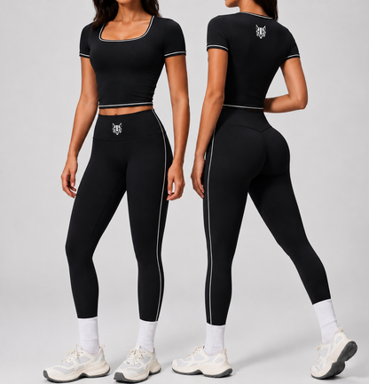 Lynx Athletic Set Black Edition — vista frontal y trasera doble