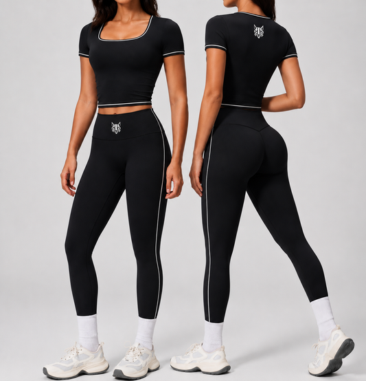 Lynx Athletic Set Black Edition — vista frontal y trasera doble