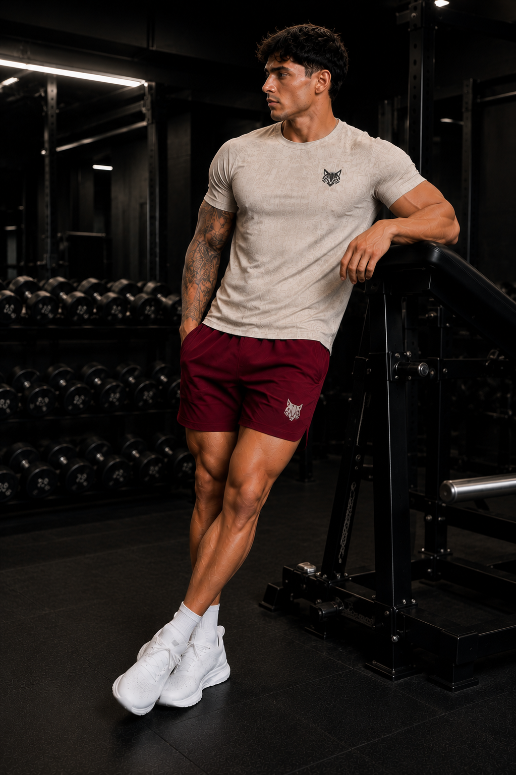 FerLynx Performance Short Burgundy - Back view