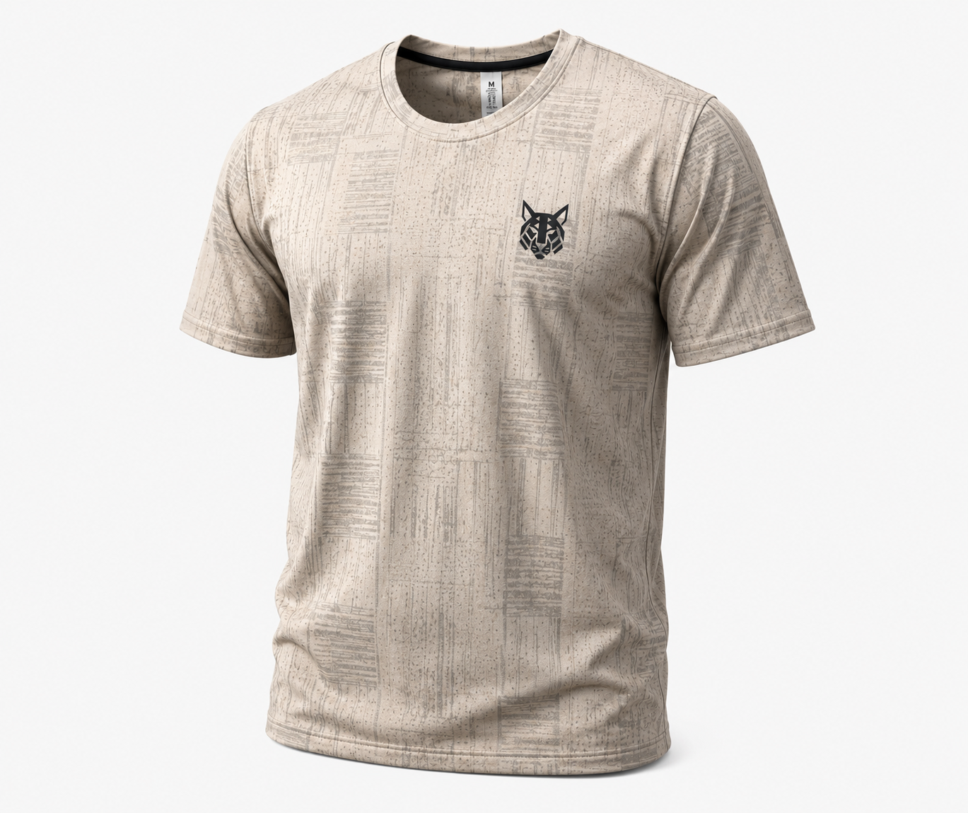 FerLynx Performance Tee Gray Black - Front view