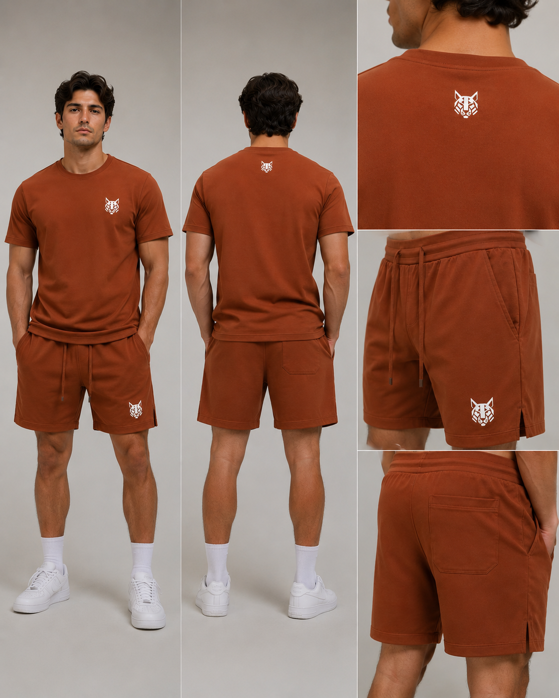 FerLynx Performance Tee Brown - Back view