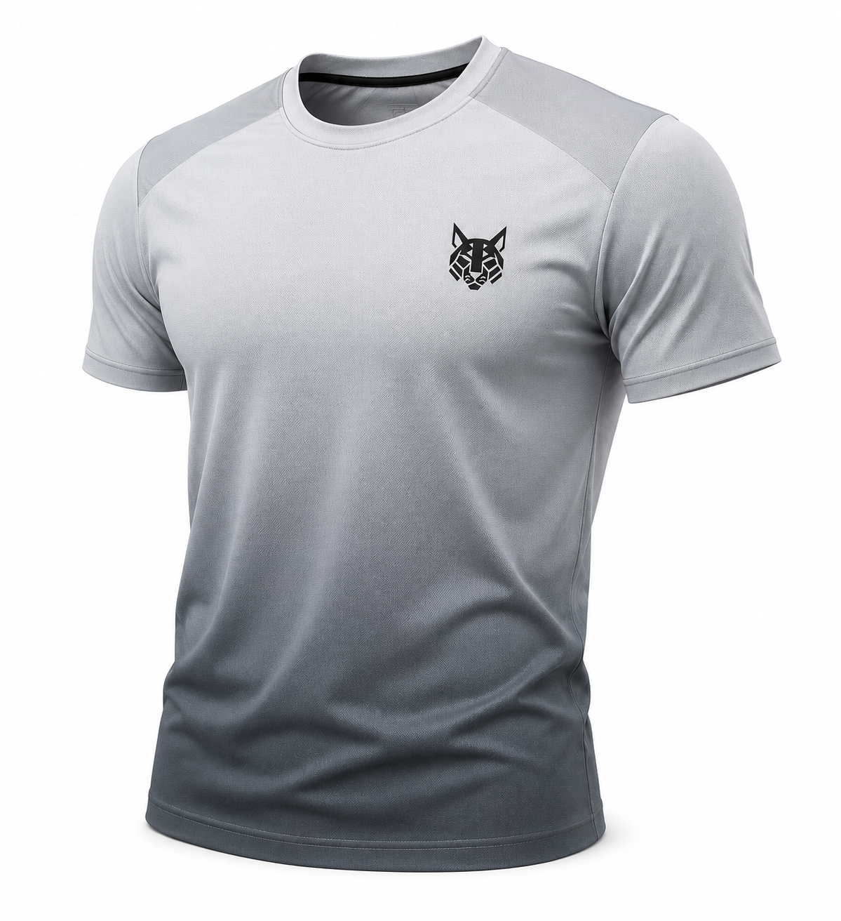 FerLynx Performance Tee Gray Black - Back view