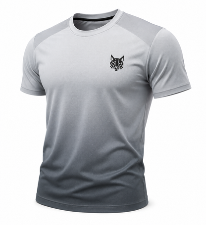 FerLynx Performance Tee Gray Black - Back view