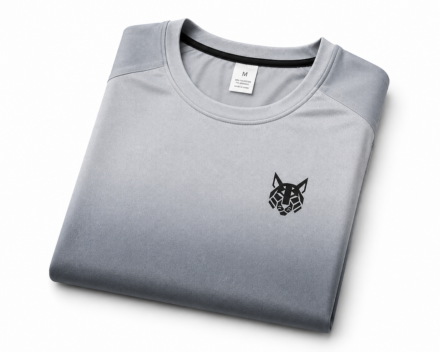 FerLynx Performance Tee Gray Black - Folded