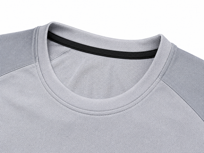 FerLynx Performance Tee Gray Black - Collar detail