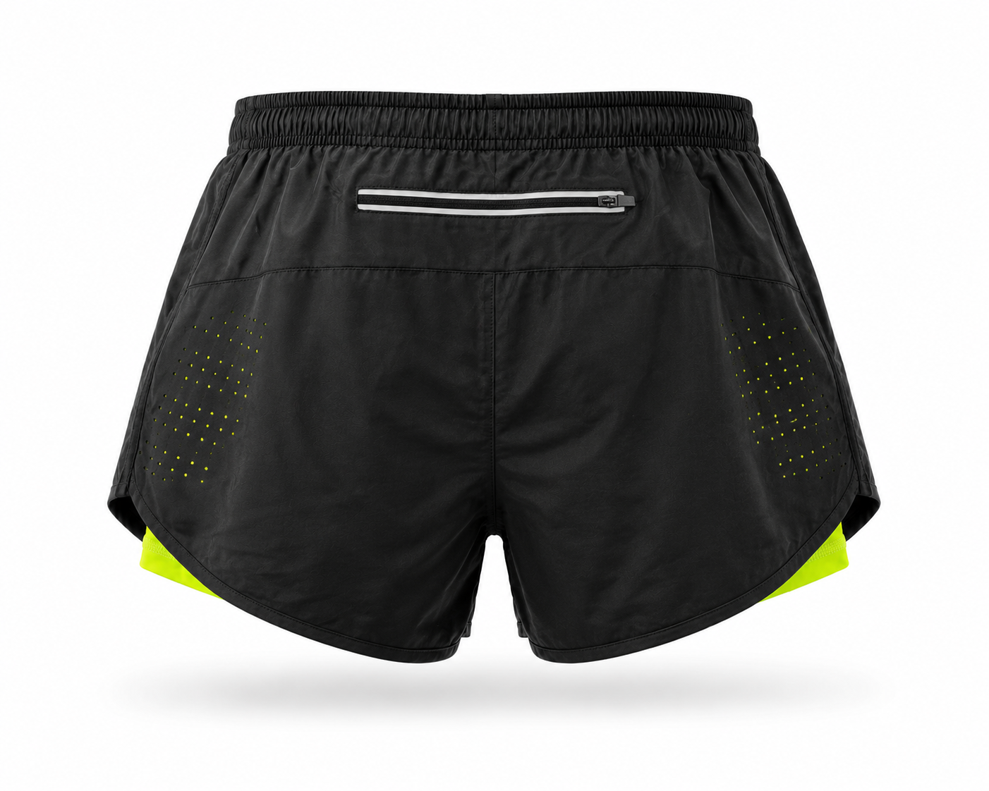 FerLynx Performance Short Black Green Mesh - Front view