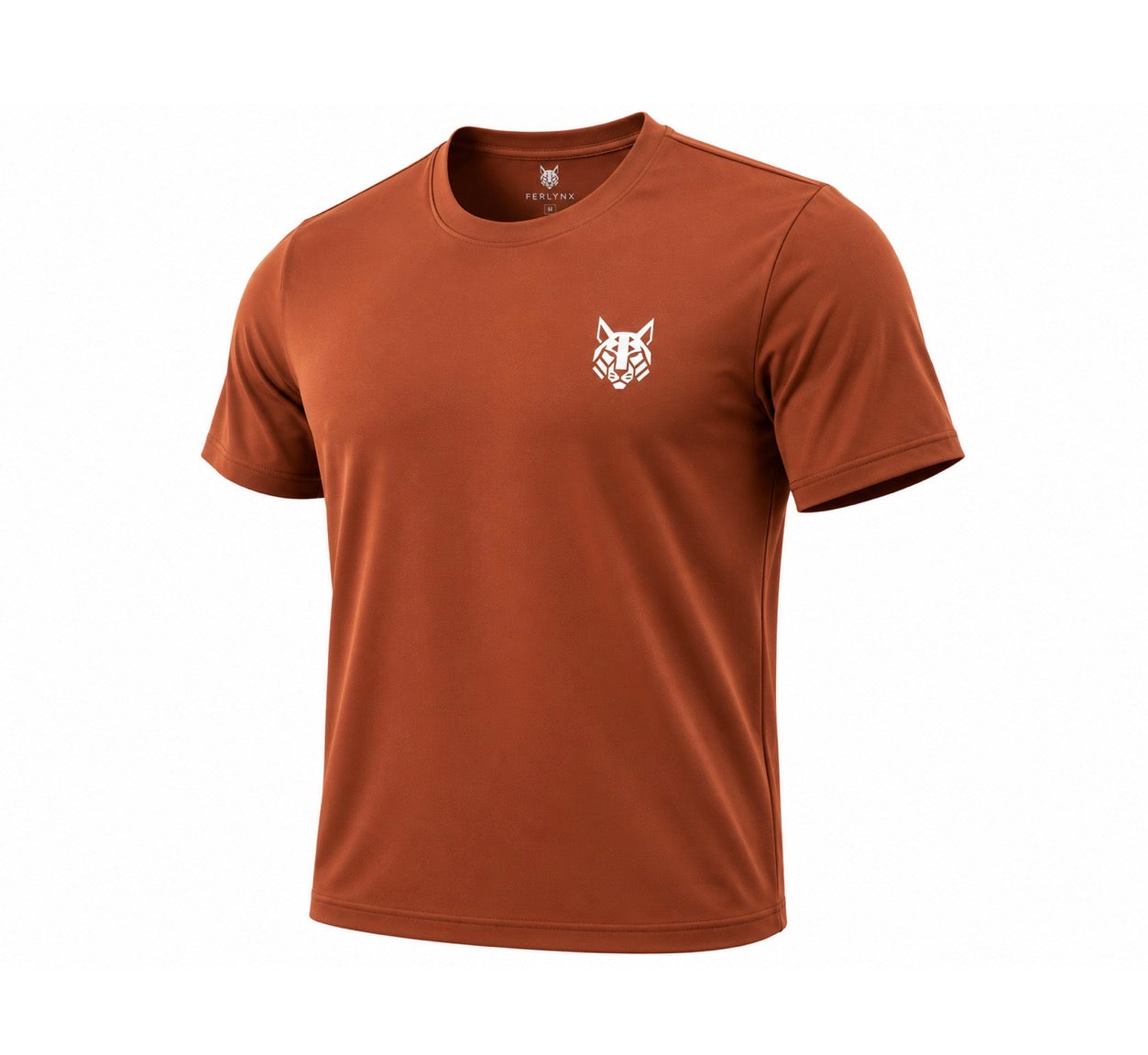FerLynx Performance Tee Brown - Front view